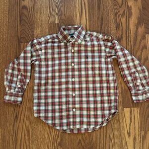 Ralph Lauren boys plaid shirt, size 4
